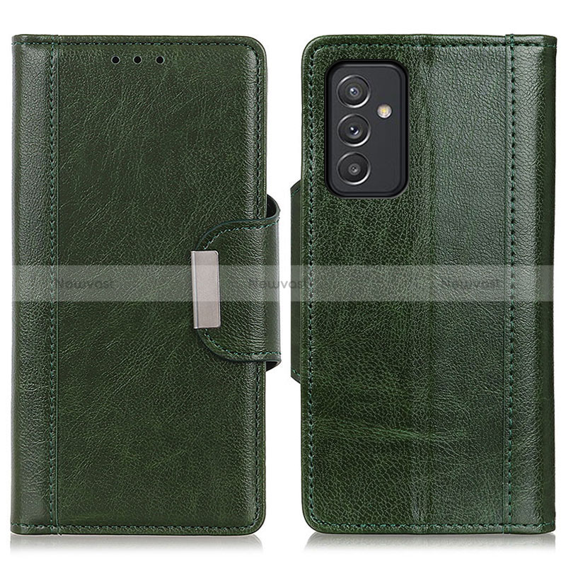 Leather Case Stands Flip Cover Holder M01L for Samsung Galaxy A15 4G Green