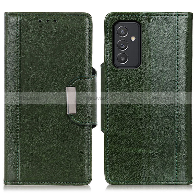 Leather Case Stands Flip Cover Holder M01L for Samsung Galaxy A35 5G Green