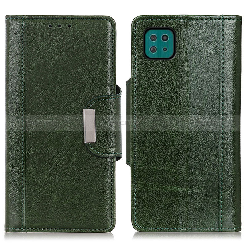 Leather Case Stands Flip Cover Holder M01L for Samsung Galaxy F42 5G Green