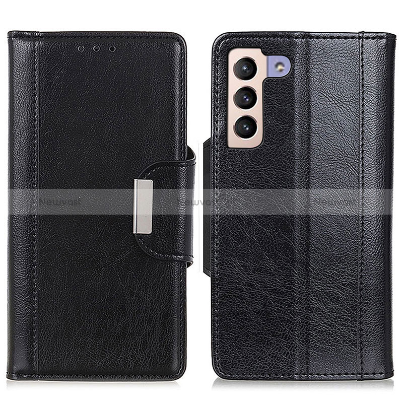 Leather Case Stands Flip Cover Holder M01L for Samsung Galaxy S24 5G Black