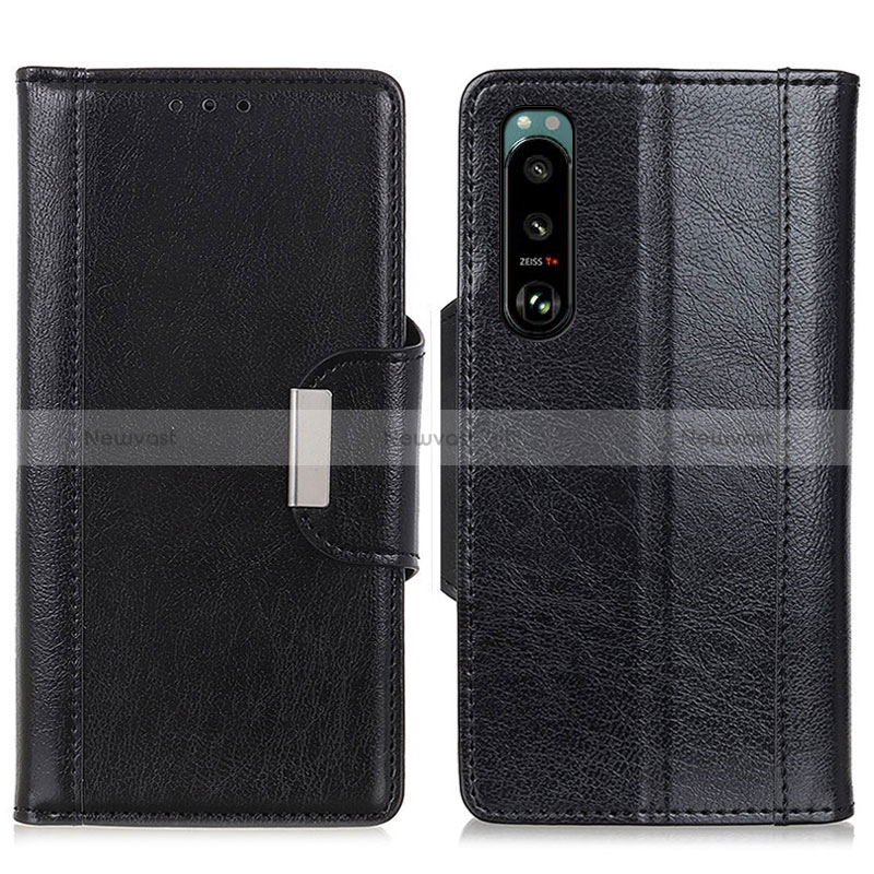 Leather Case Stands Flip Cover Holder M01L for Sony Xperia 5 III SO-53B