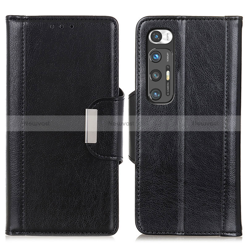 Leather Case Stands Flip Cover Holder M01L for Xiaomi Mi 10S 5G Black