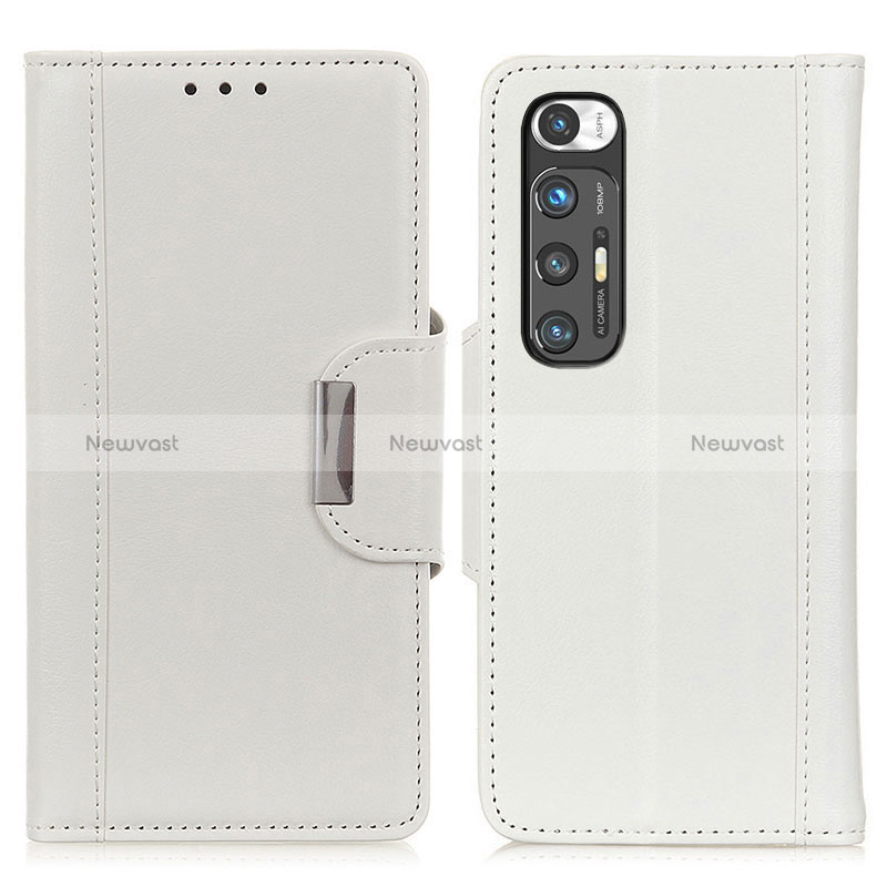 Leather Case Stands Flip Cover Holder M01L for Xiaomi Mi 10S 5G White