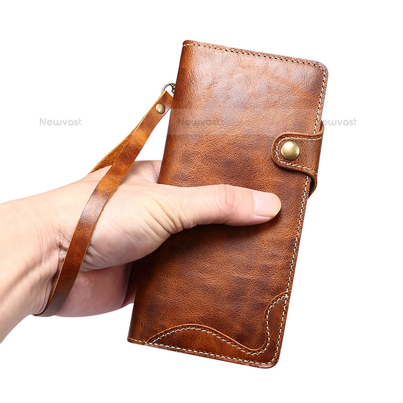 Leather Case Stands Flip Cover Holder M01T for Samsung Galaxy S22 Ultra 5G