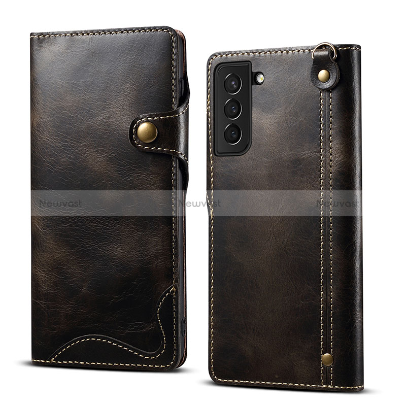 Leather Case Stands Flip Cover Holder M01T for Samsung Galaxy S24 Plus 5G