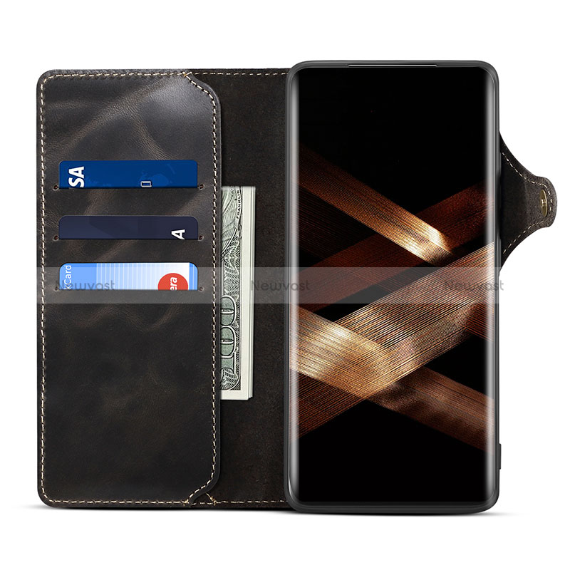 Leather Case Stands Flip Cover Holder M01T for Samsung Galaxy S24 Ultra 5G