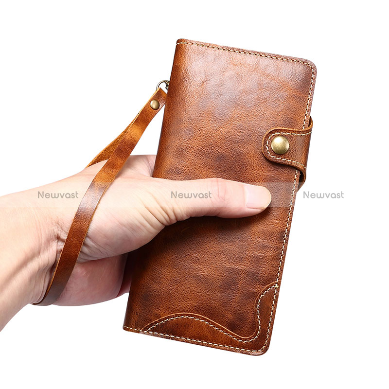 Leather Case Stands Flip Cover Holder M01T for Samsung Galaxy S24 Ultra 5G