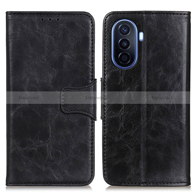 Leather Case Stands Flip Cover Holder M02L for Huawei Enjoy 50 Black