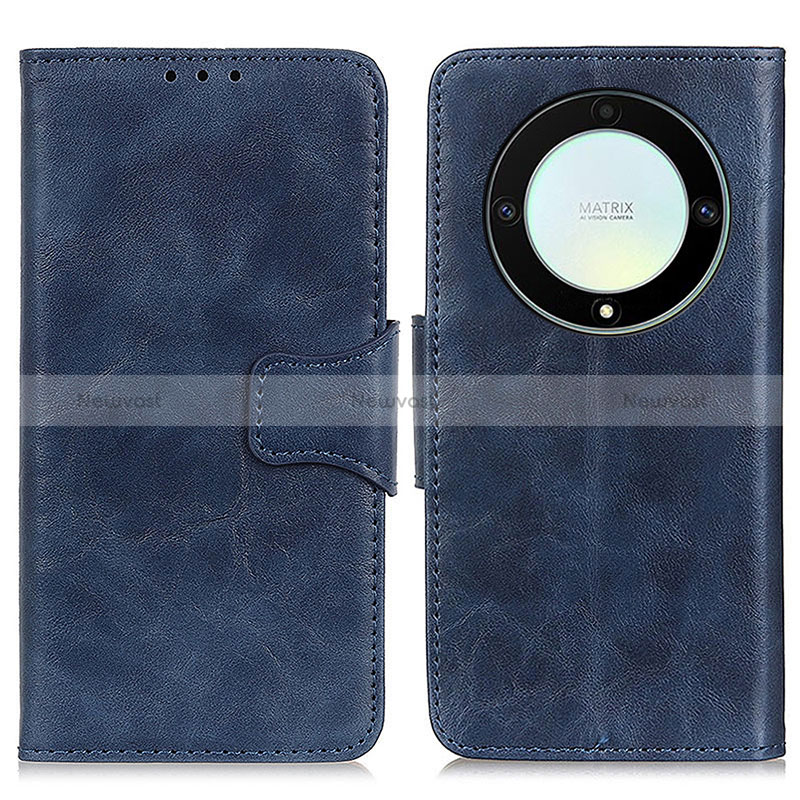 Leather Case Stands Flip Cover Holder M02L for Huawei Honor Magic5 Lite 5G Blue