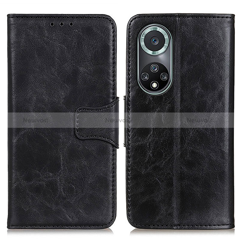 Leather Case Stands Flip Cover Holder M02L for Huawei Nova 9 Pro Black