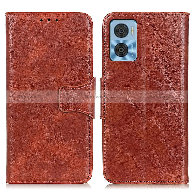 Leather Case Stands Flip Cover Holder M02L for Motorola Moto E22