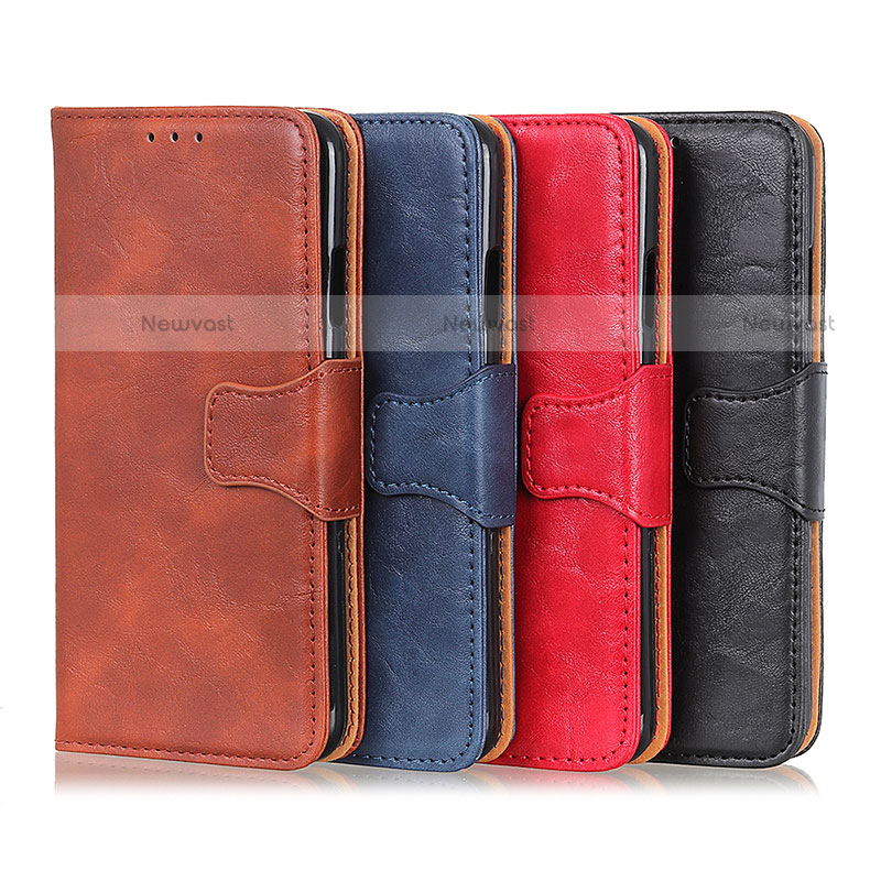 Leather Case Stands Flip Cover Holder M02L for Motorola Moto E40