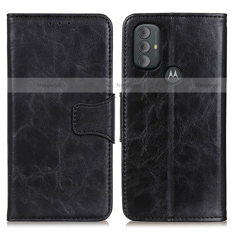 Leather Case Stands Flip Cover Holder M02L for Motorola Moto G Play (2023)