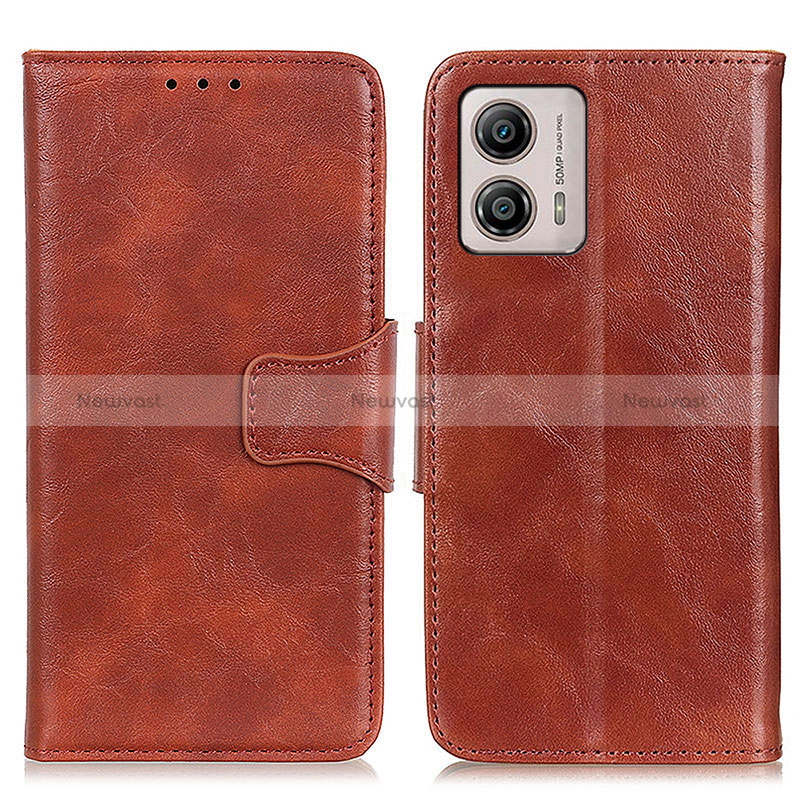 Leather Case Stands Flip Cover Holder M02L for Motorola Moto G53j 5G