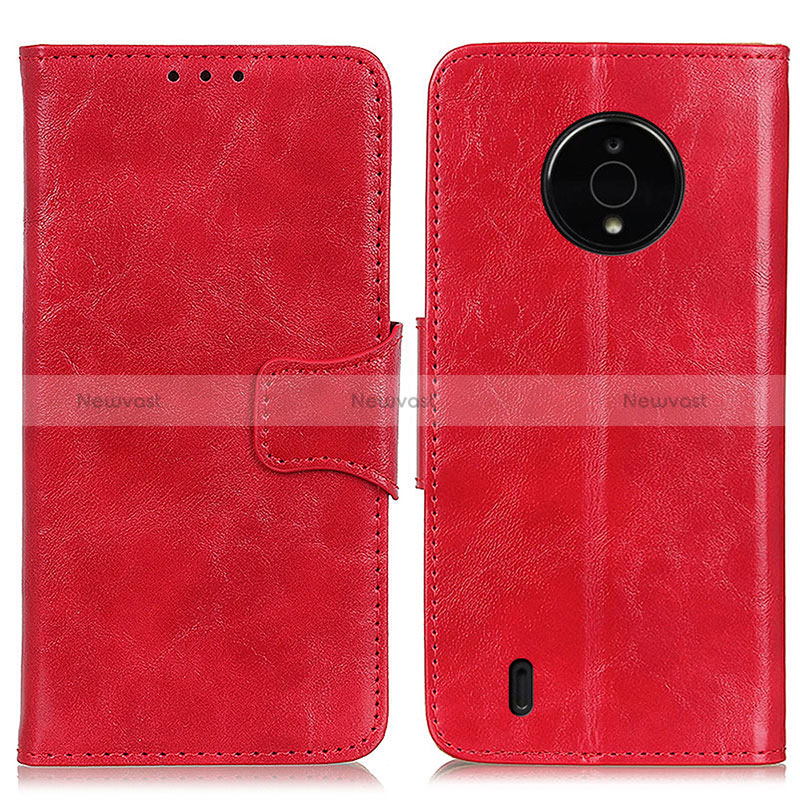 Leather Case Stands Flip Cover Holder M02L for Nokia C200 Red