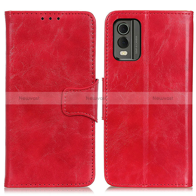 Leather Case Stands Flip Cover Holder M02L for Nokia C210 Red