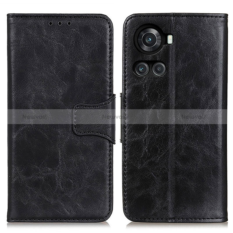 Leather Case Stands Flip Cover Holder M02L for OnePlus Ace 5G Black