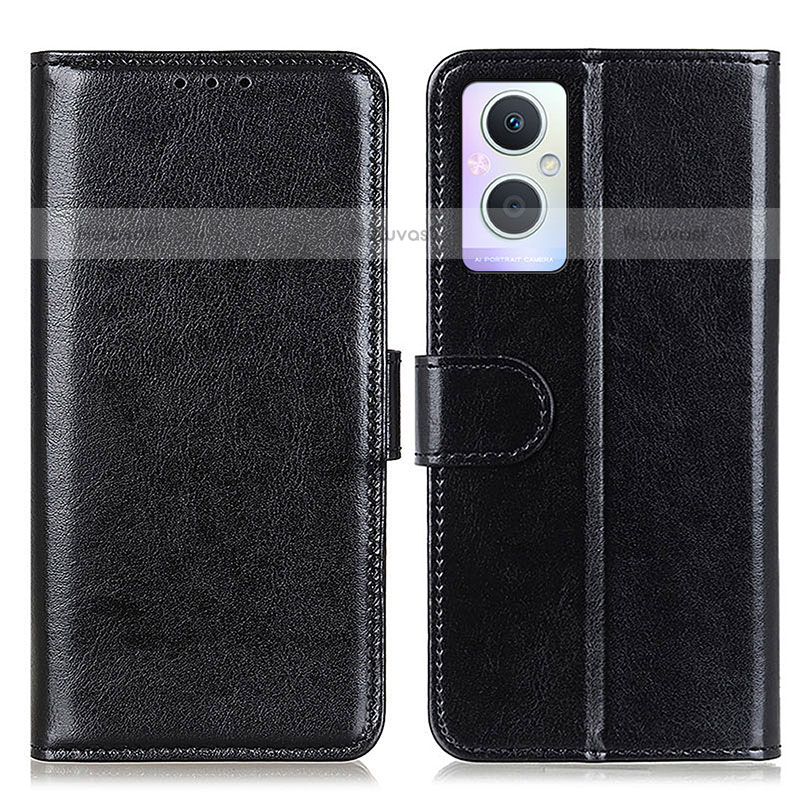 Leather Case Stands Flip Cover Holder M02L for OnePlus Nord N20 5G Black