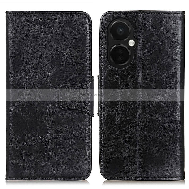 Leather Case Stands Flip Cover Holder M02L for Oppo K11x 5G Black