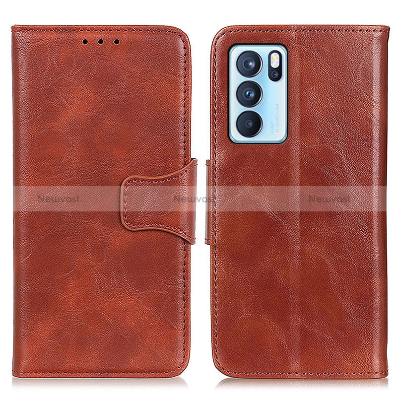 Leather Case Stands Flip Cover Holder M02L for Oppo Reno6 Pro 5G India