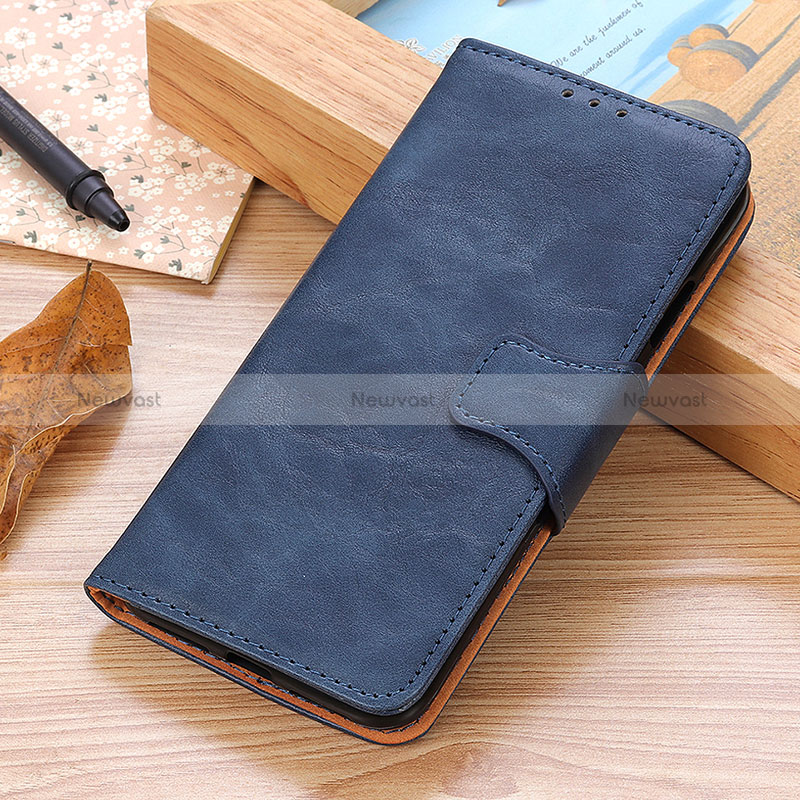Leather Case Stands Flip Cover Holder M02L for Samsung Galaxy A32 5G Blue