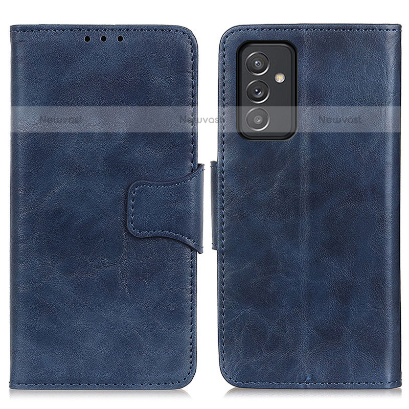 Leather Case Stands Flip Cover Holder M02L for Samsung Galaxy Quantum2 5G Blue