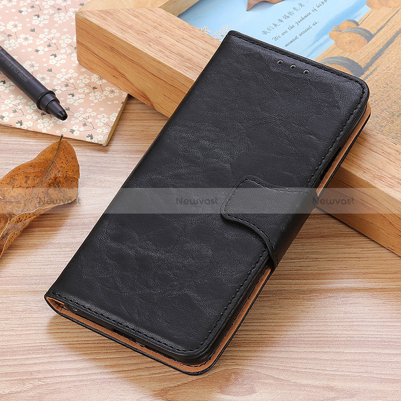 Leather Case Stands Flip Cover Holder M02L for Sony Xperia Ace II Black