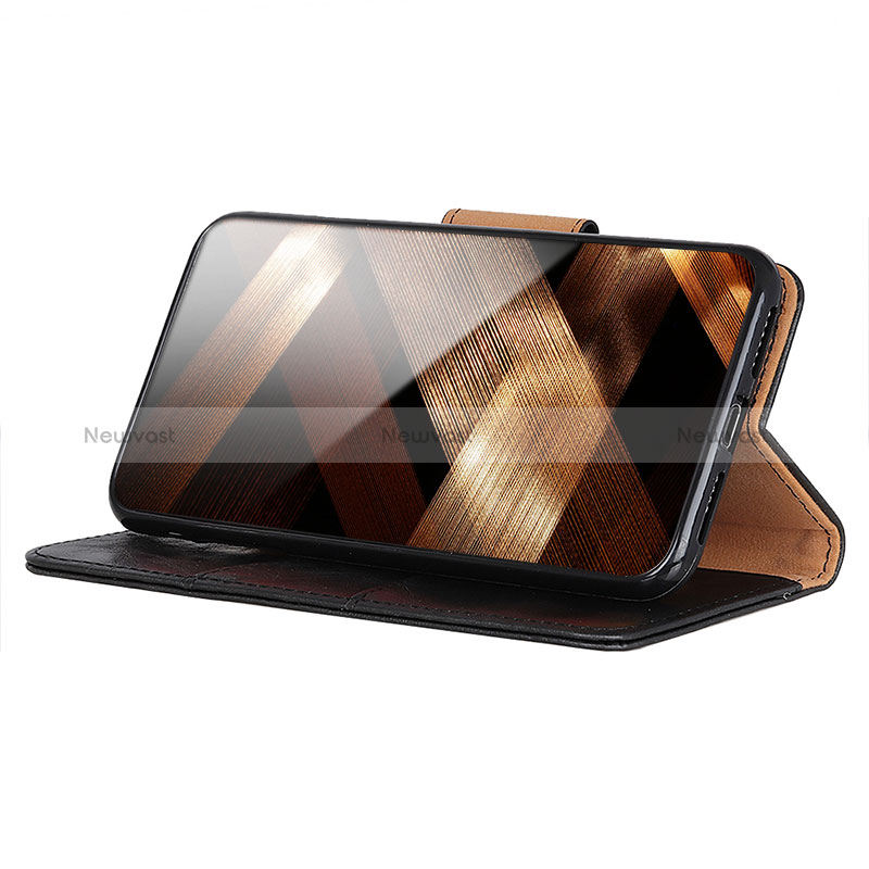 Leather Case Stands Flip Cover Holder M02L for Vivo Y21e