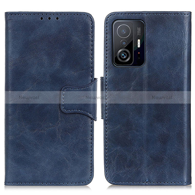 Leather Case Stands Flip Cover Holder M02L for Xiaomi Mi 11T 5G Blue