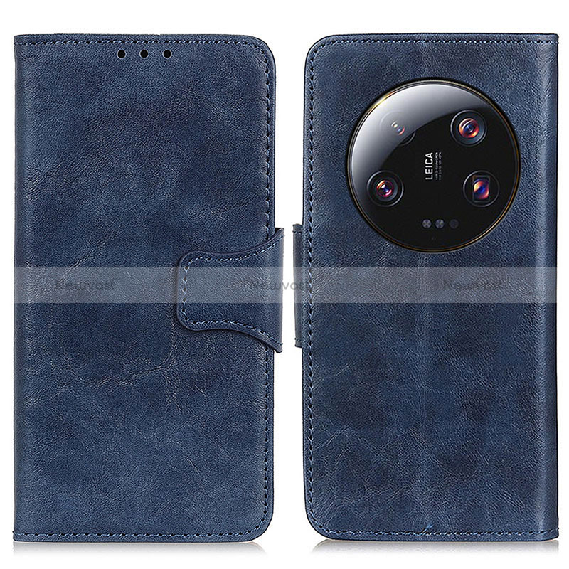 Leather Case Stands Flip Cover Holder M02L for Xiaomi Mi 13 Ultra 5G Blue