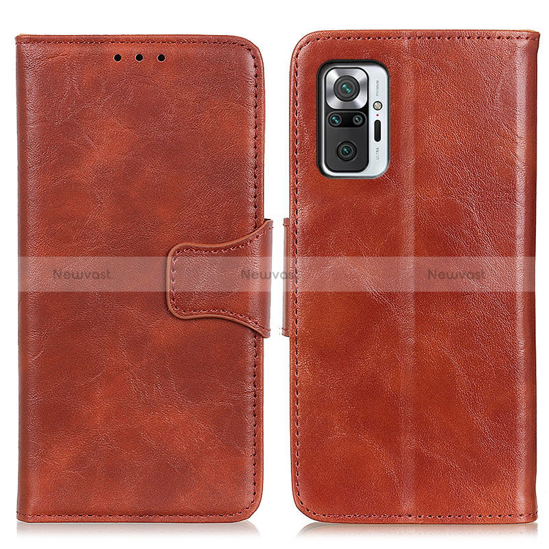 Leather Case Stands Flip Cover Holder M02L for Xiaomi Redmi Note 10 Pro 4G