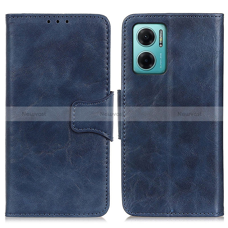 Leather Case Stands Flip Cover Holder M02L for Xiaomi Redmi Note 11E 5G Blue