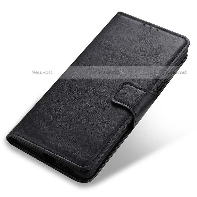 Leather Case Stands Flip Cover Holder M03L for Motorola Moto G Power (2022) Black