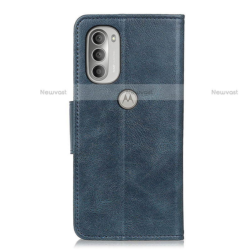 Leather Case Stands Flip Cover Holder M03L for Motorola Moto G51 5G