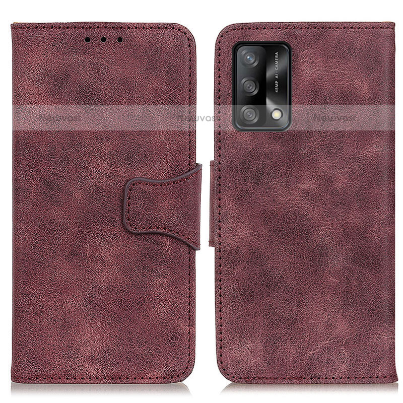 Leather Case Stands Flip Cover Holder M03L for Oppo A74 4G