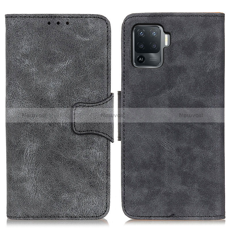 Leather Case Stands Flip Cover Holder M03L for Oppo Reno5 Lite