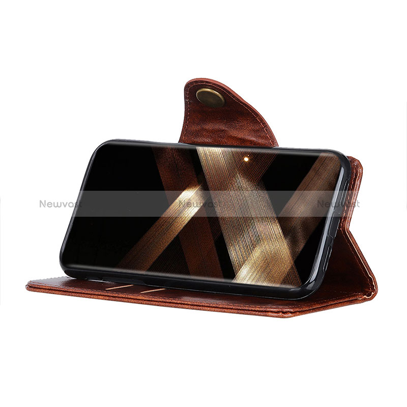 Leather Case Stands Flip Cover Holder M03L for Samsung Galaxy S24 Ultra 5G