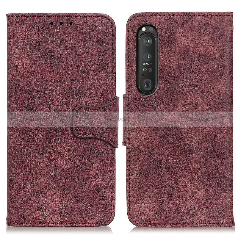 Leather Case Stands Flip Cover Holder M03L for Sony Xperia 1 III