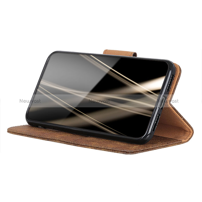 Leather Case Stands Flip Cover Holder M03L for Xiaomi Redmi Note 10 5G