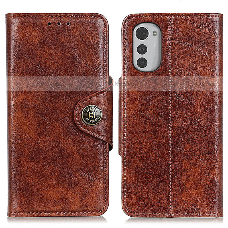 Leather Case Stands Flip Cover Holder M04L for Motorola Moto E32