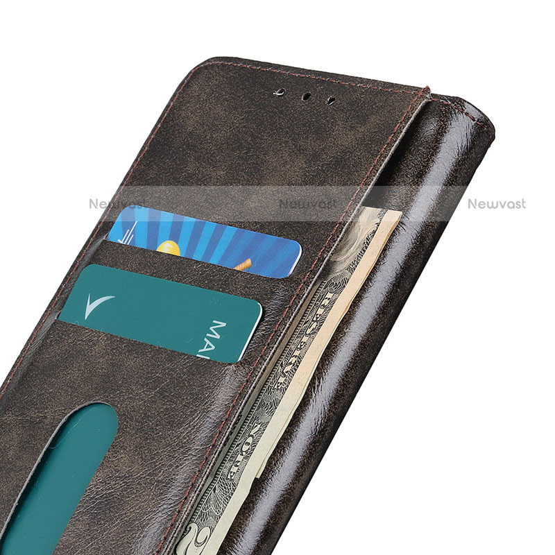 Leather Case Stands Flip Cover Holder M04L for Motorola Moto E32