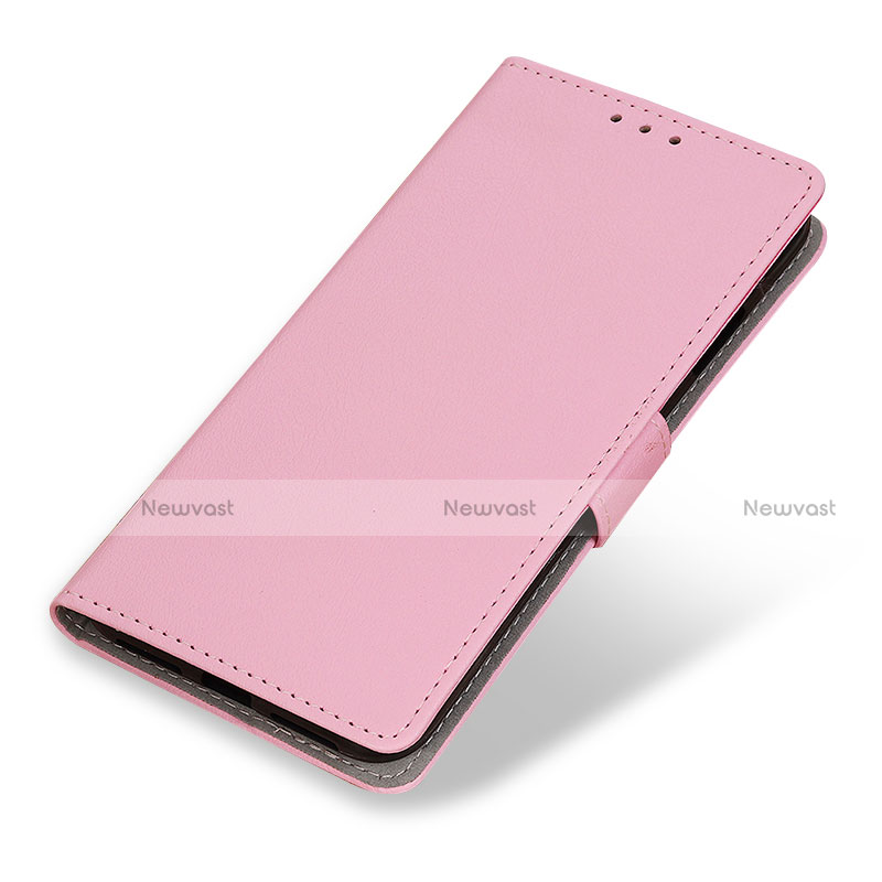 Leather Case Stands Flip Cover Holder M04L for Motorola Moto G Stylus (2022) 5G Pink