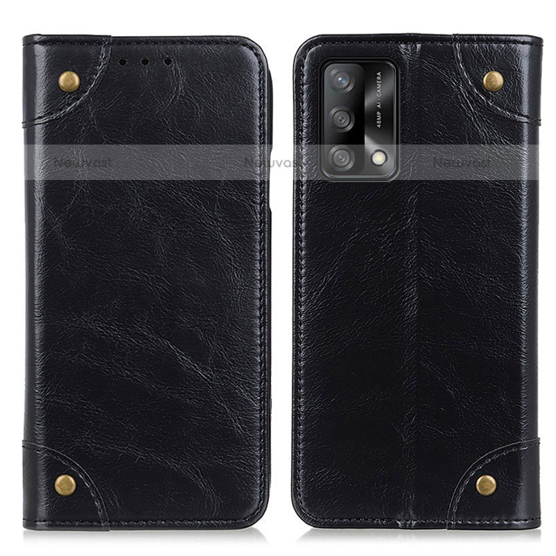 Leather Case Stands Flip Cover Holder M04L for Oppo A74 4G