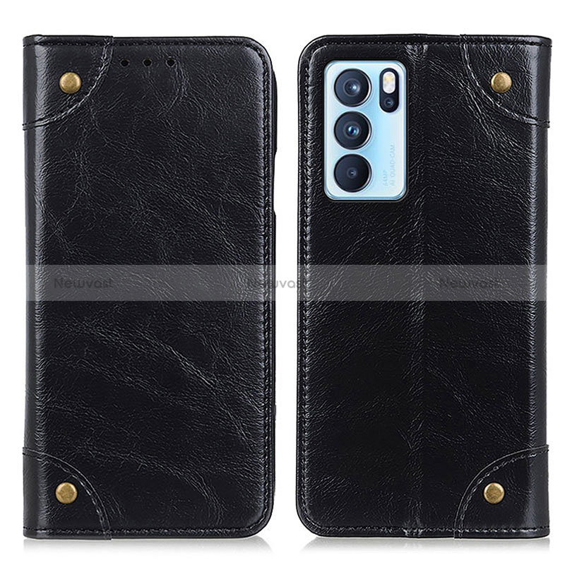 Leather Case Stands Flip Cover Holder M04L for Oppo Reno6 Pro 5G India