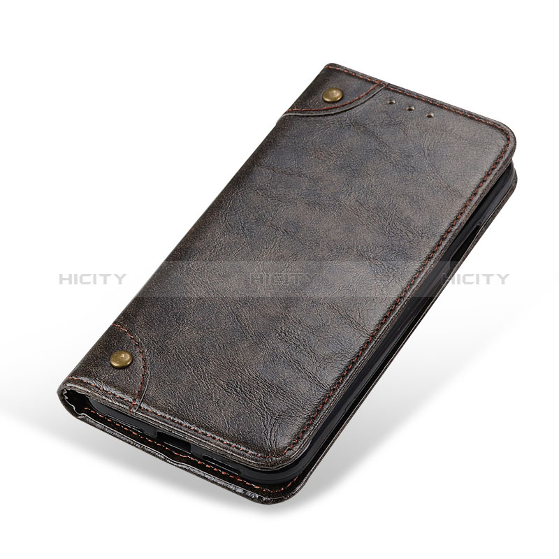 Leather Case Stands Flip Cover Holder M04L for Samsung Galaxy A03s Bronze