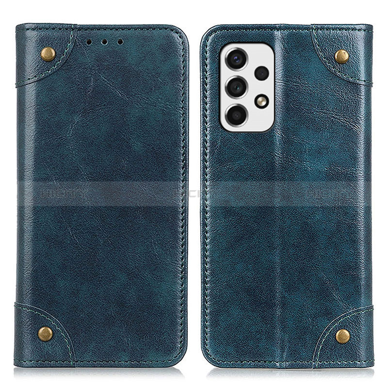 Leather Case Stands Flip Cover Holder M04L for Samsung Galaxy A53 5G Blue