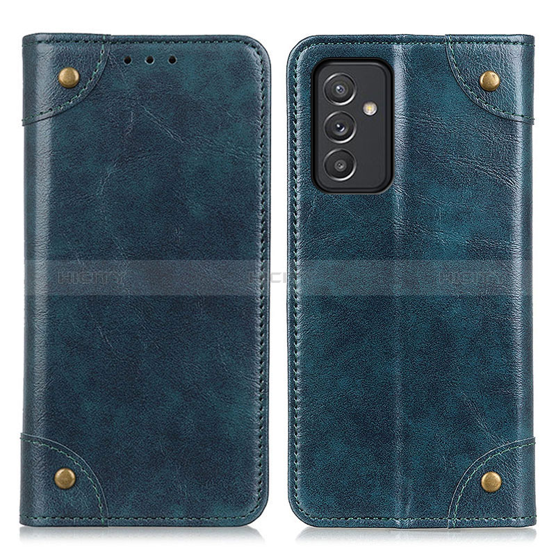 Leather Case Stands Flip Cover Holder M04L for Samsung Galaxy M54 5G Blue