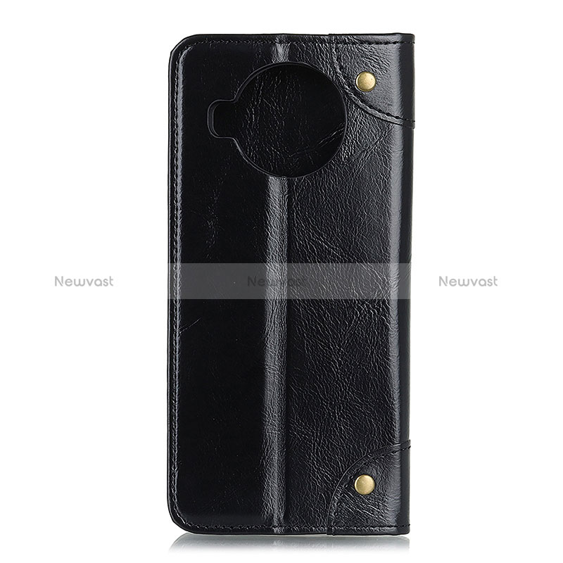 Leather Case Stands Flip Cover Holder M04L for Xiaomi Mi 10i 5G Black