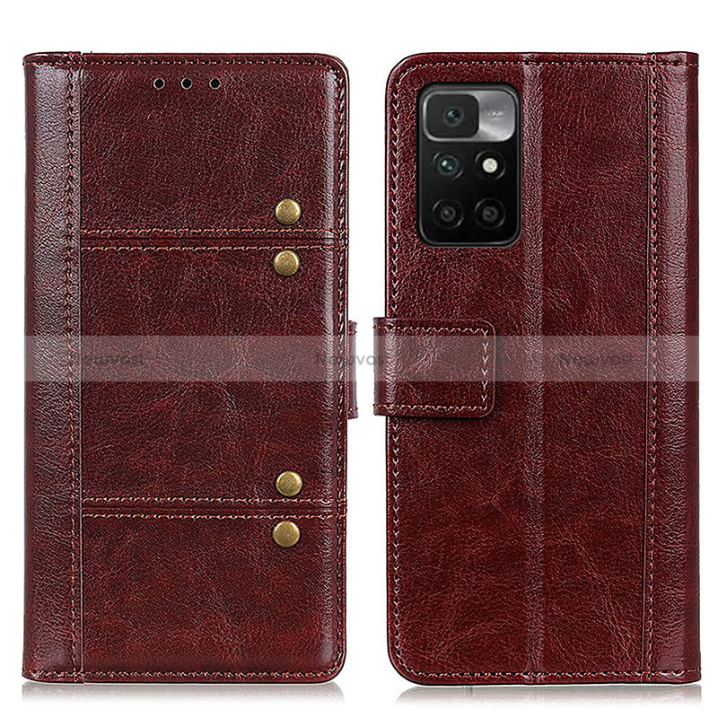 Leather Case Stands Flip Cover Holder M04L for Xiaomi Redmi 10 4G