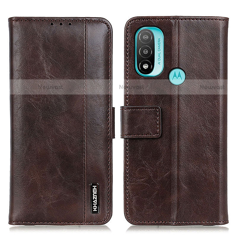 Leather Case Stands Flip Cover Holder M05L for Motorola Moto E30